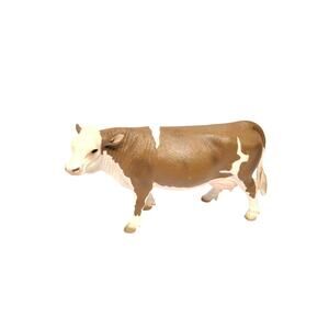 Schleich Farm Life 2008 Simmental Cow 13641 Brown White Retired in 2016